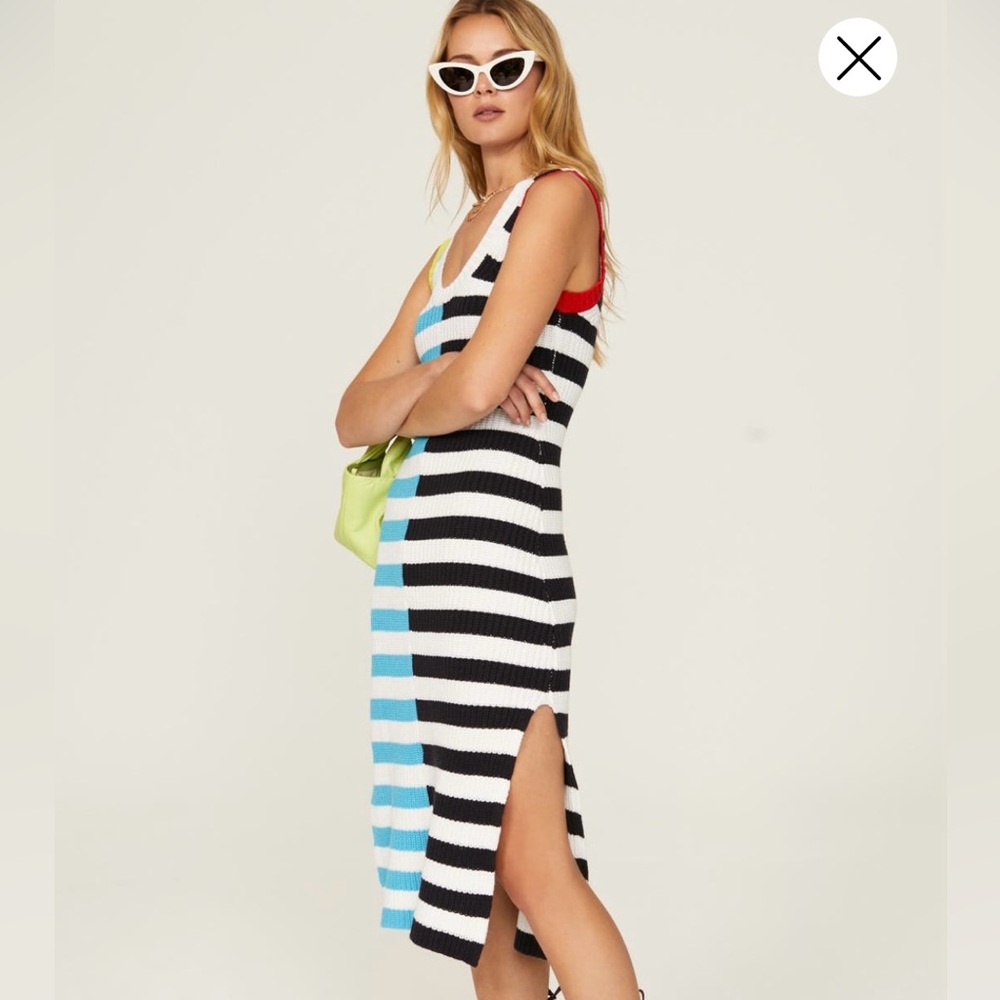 Multicolor STAUD seashore dress